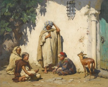 Árabe Painting - EL JOVEN ESCRIBA Frederick Arthur Bridgman Árabe